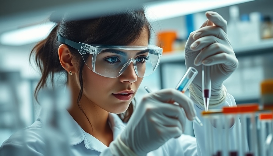 Female scientist tests generic cancer drugs in lab.