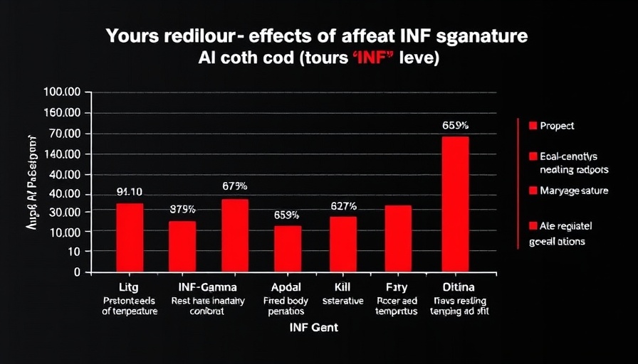Graph showing heat therapy's impact on INF-gamma and immune system.