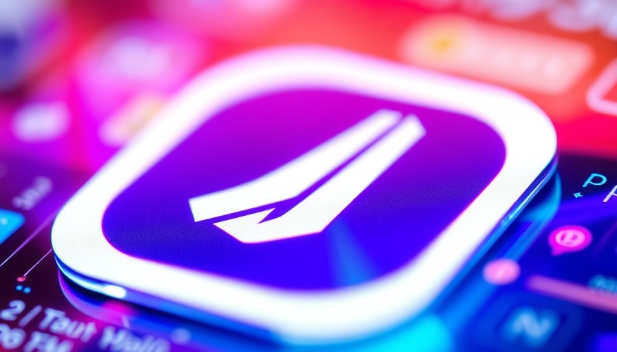 Grok app icon close-up, vibrant digital screen background.