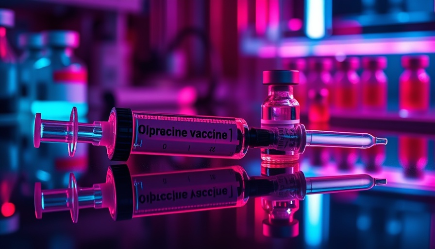 Syringe and vials symbolizing U.S. investment in mRNA vaccine research.