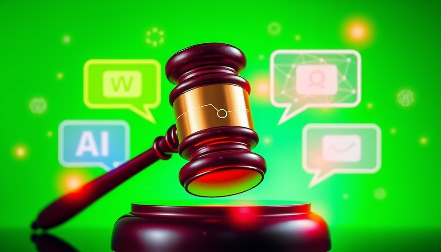 Abstract gavel image symbolizing AI in legal systems.