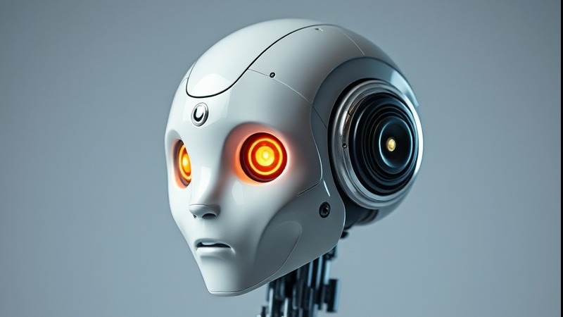 Futuristic AI robot with advanced design and technology.