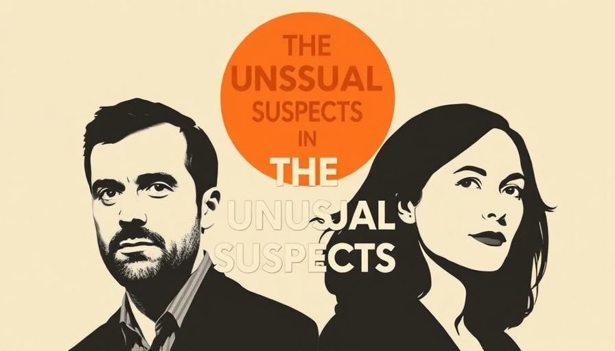 The Unusual Suspects podcast promotional graphic featuring insights.