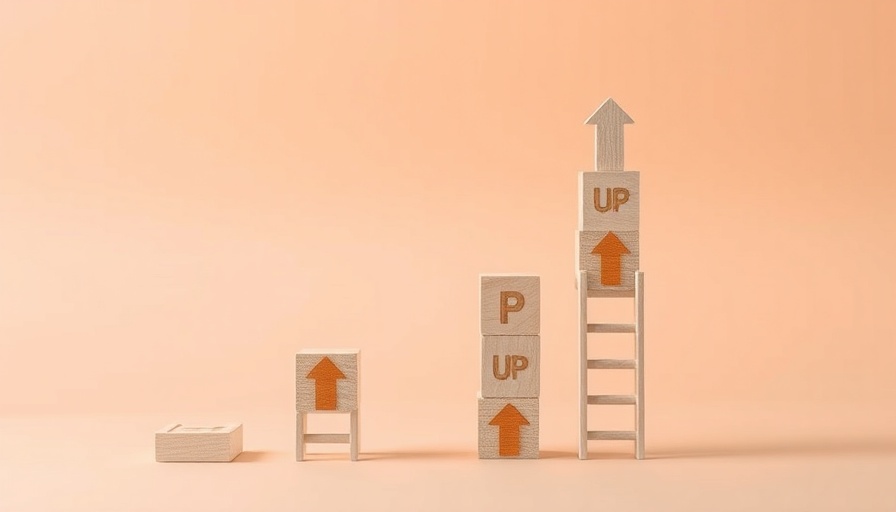 Abstract concept image of managing up with arrows and ladders.