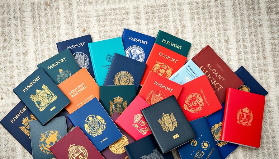 Colorful passports symbolizing golden visas and second passports wealth strategies.