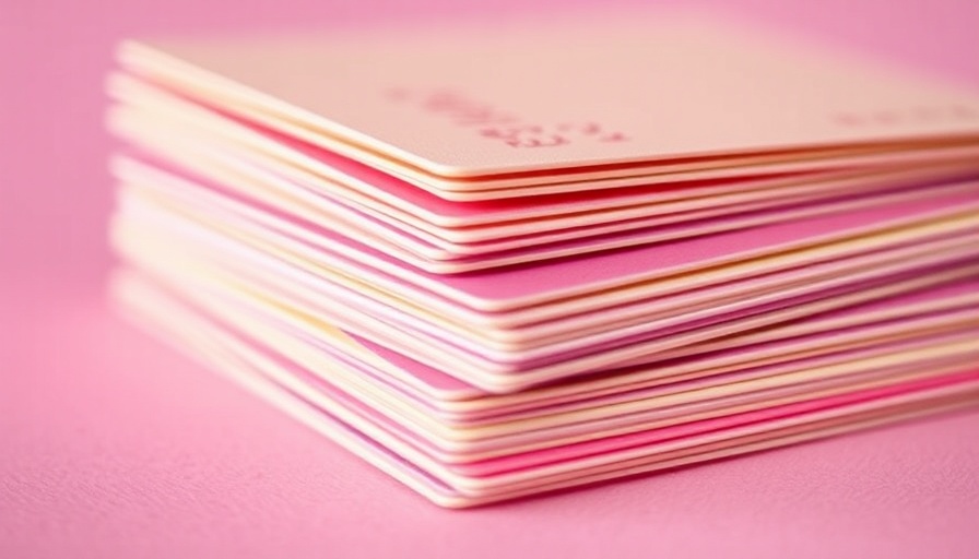 Abstract digital product passports concept with vibrant cards