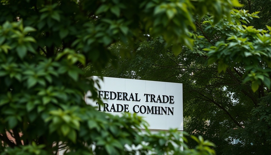 Federal Trade Commission sign with leafy trees in front, Passive Income Amazon AI Scam