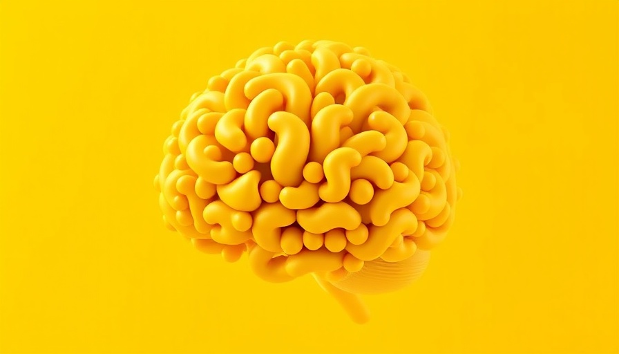 AI Won't Replace You visualized by an abstract yellow brain.