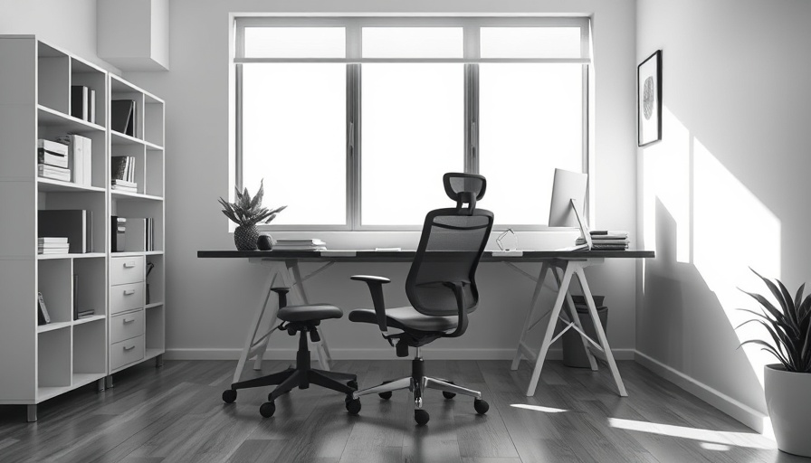 Ergonomic home office setup with stylish upgrades.