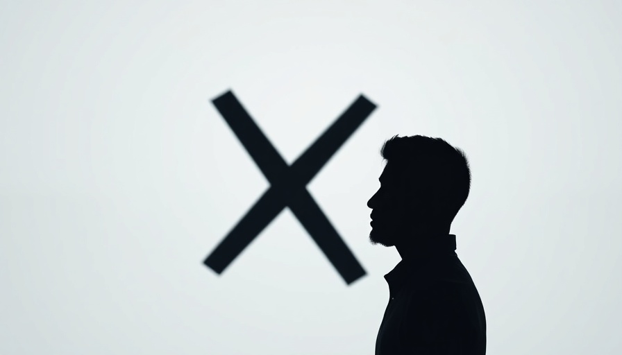 Silhouette of a person facing X logo, representing Elon Musk xAI acquisition.