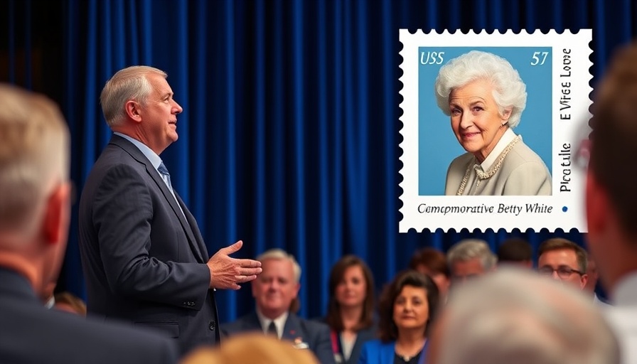 USPS unveiling event for Betty White stamp, formal presentation.