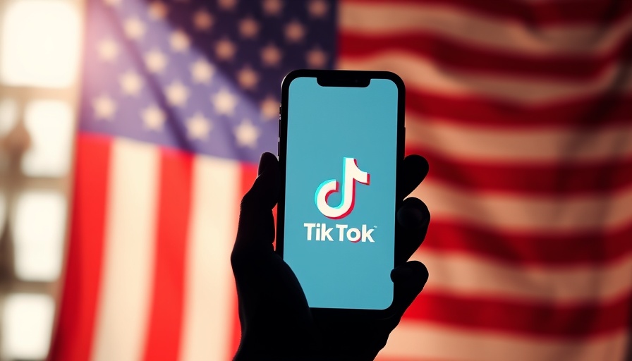 Amazon bids to buy TikTok visual with phone and US flag.