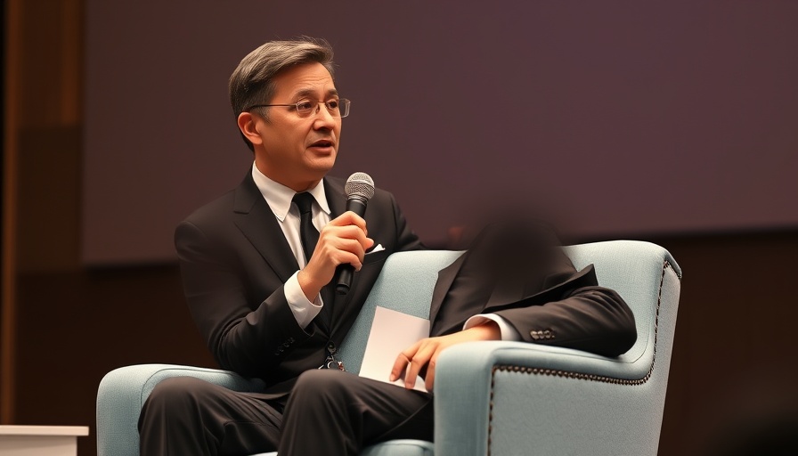 Entrepreneur speaking at a panel, related to AI training services.