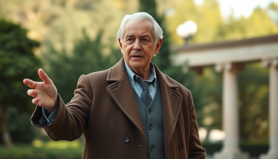 Older man gesturing outdoors during TikTok Ban Deadline Extension decision.