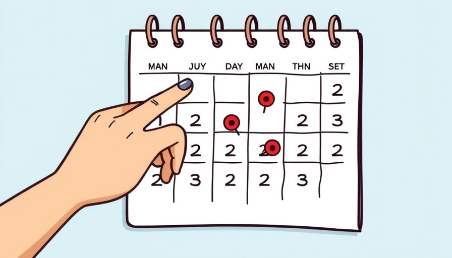 Calendar cartoon illustrating automatic tax return extension