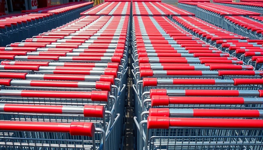 Impact of tariffs on Costco prices shown by empty shopping carts.