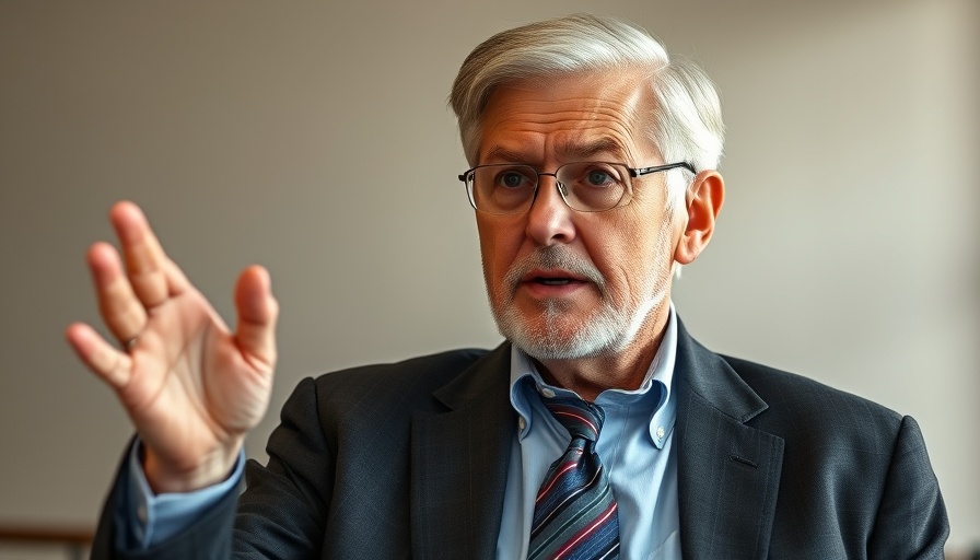 Older gentleman demonstrating how to run a successful meeting confidently.
