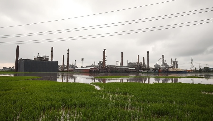 Kentucky floods Buffalo Trace Distillery, flooded distillery landscape