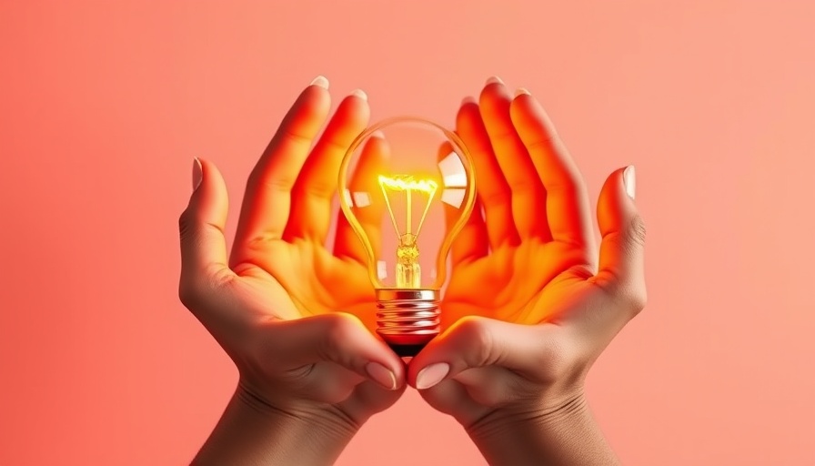 Conceptual image of hands holding a lightbulb for successful patent applications.