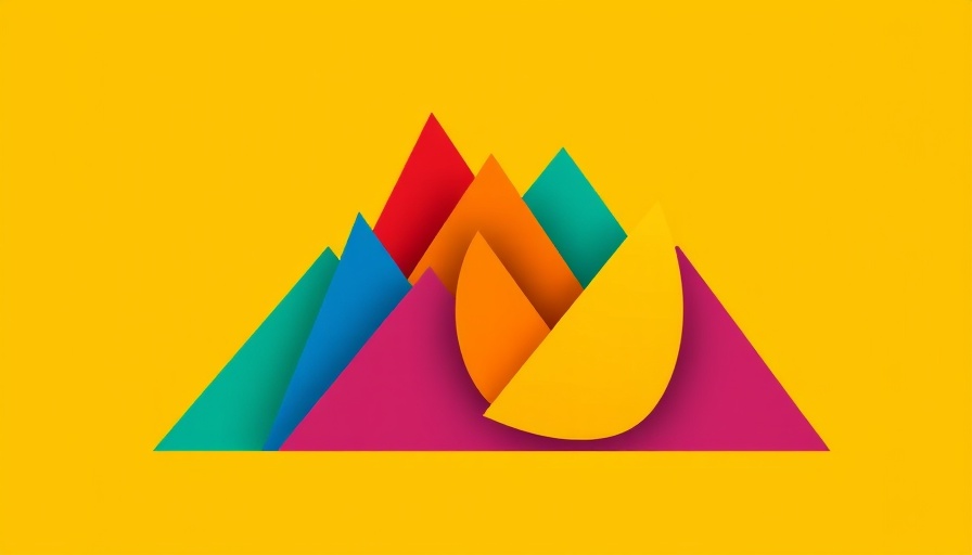 Abstract colorful shapes rising on yellow background, illustrating false equivalency of equity and inclusion.