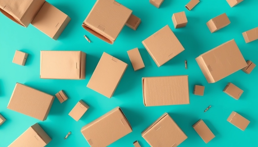 Dynamic cardboard cartons on turquoise, ditch generic product claims.