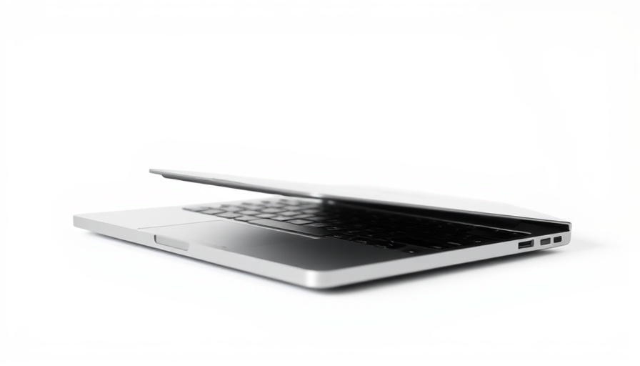 Sleek laptop representing affordable technology for business owners