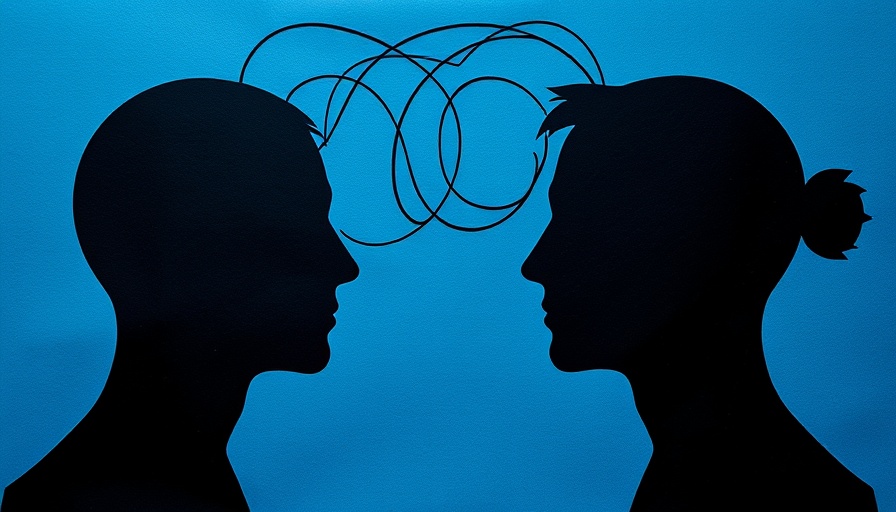 Abstract profiles connecting minds, highlighting human connection in healthcare.