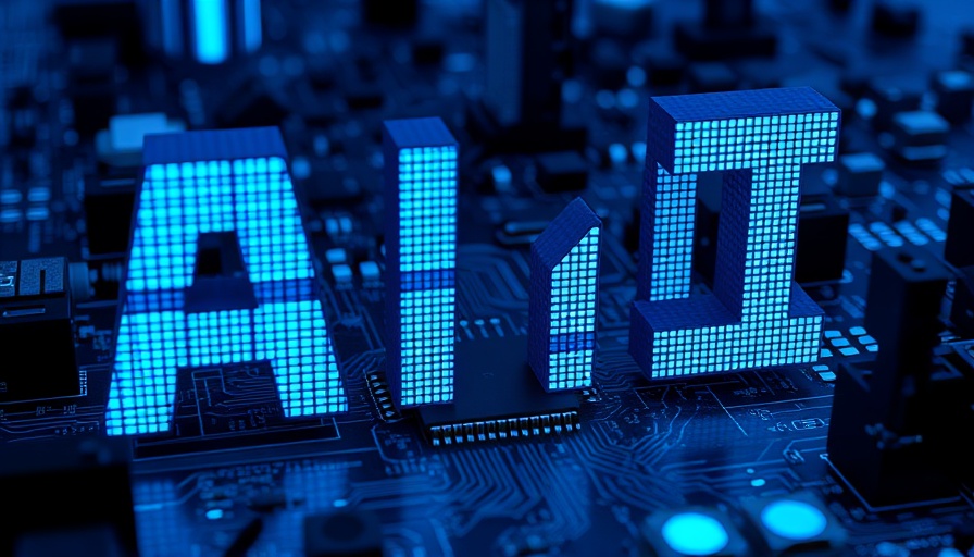 Futuristic AI innovations on circuit board symbolize data advancements in 2025