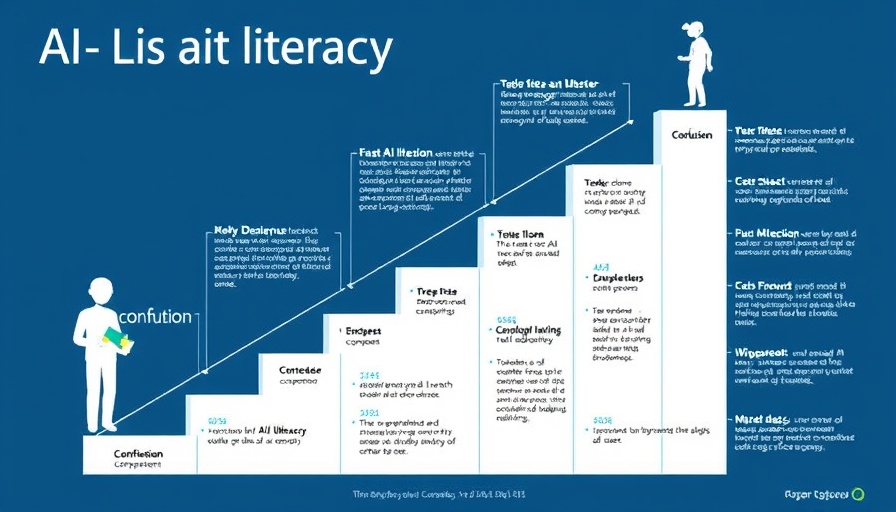 AI literacy ladder graphic: confusion to competence stages explained.