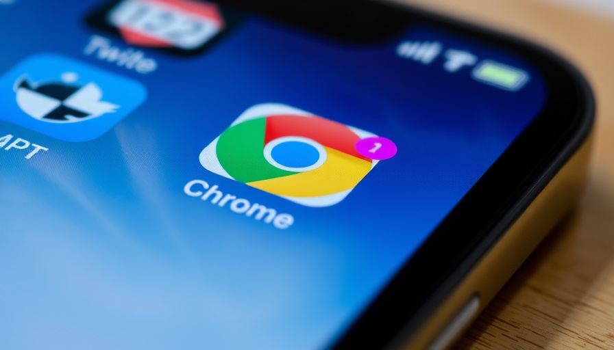 Smartphone screen with GPT, Chrome, Twitter app icons.