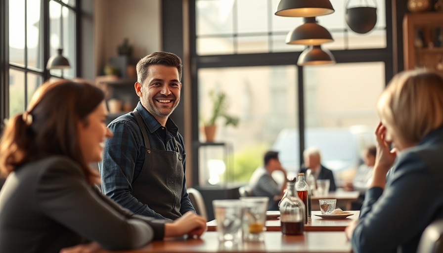 Customer loyalty through hospitality in a cozy cafe.
