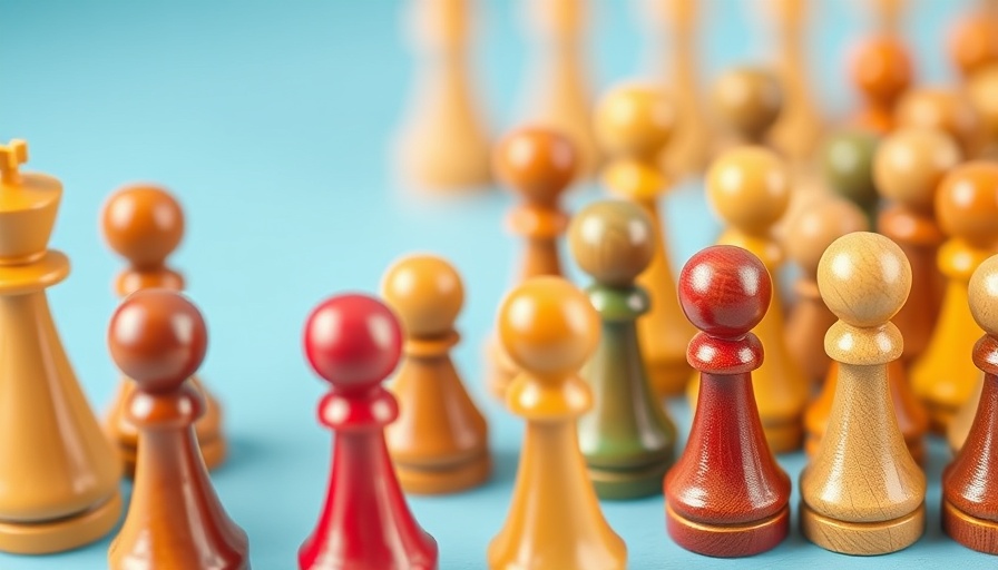 Colorful pawns discussing concept, art of taking feedback visual.