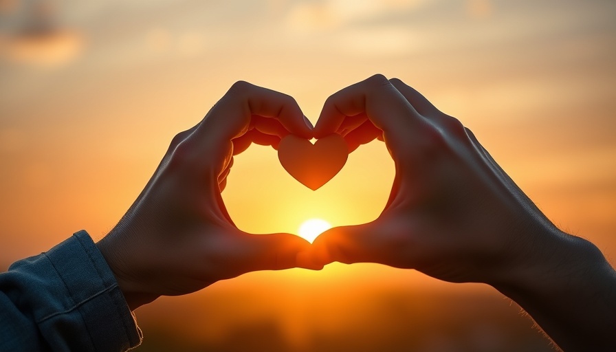 Hands holding heart pieces under sunset; building resilience as a leader.