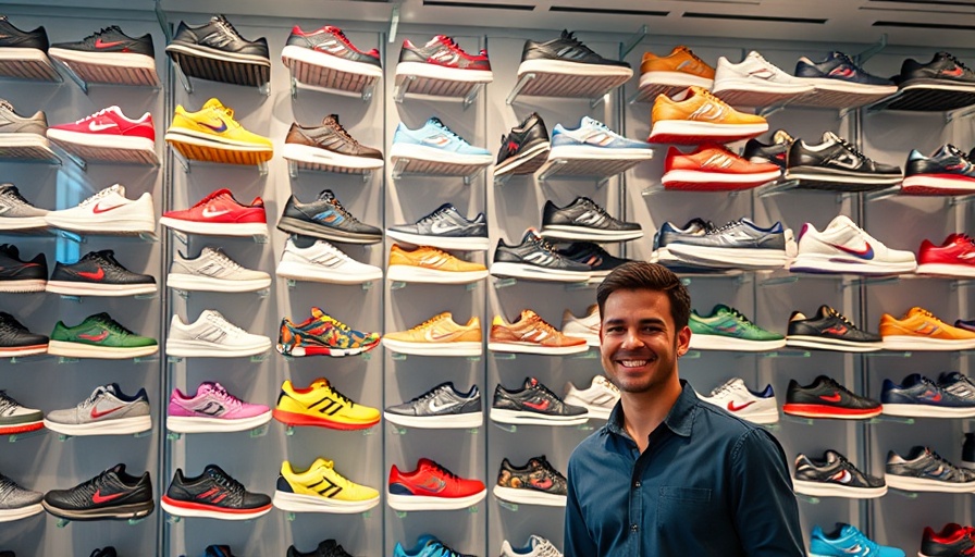 Skechers sneakers displayed in showroom, Skechers Acquisition Deal.