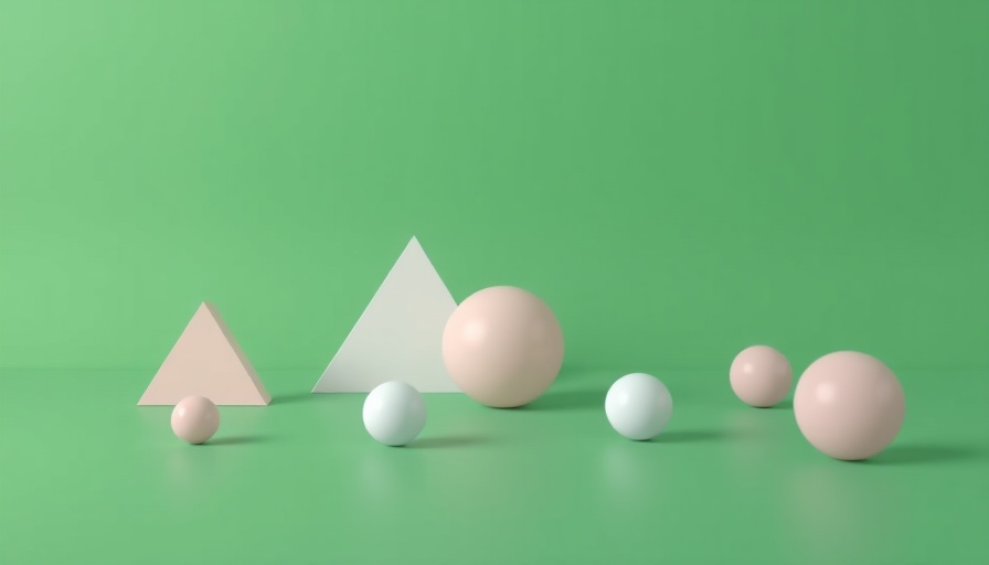 Abstract pastel geometric design illustrating importance of social media in B2B.