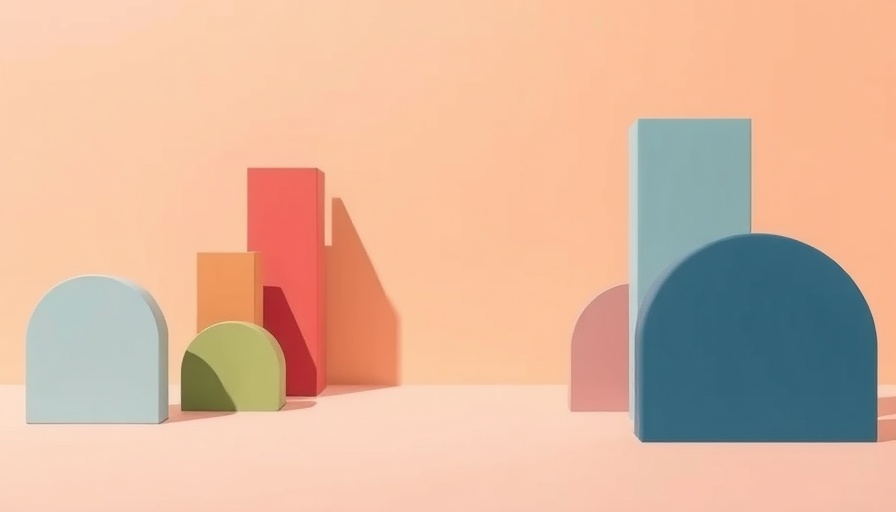 Abstract geometric shapes representing small business empowerment.
