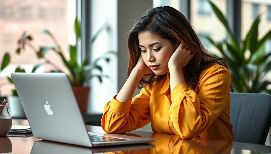 Woman setting boundaries for mental clarity at desk