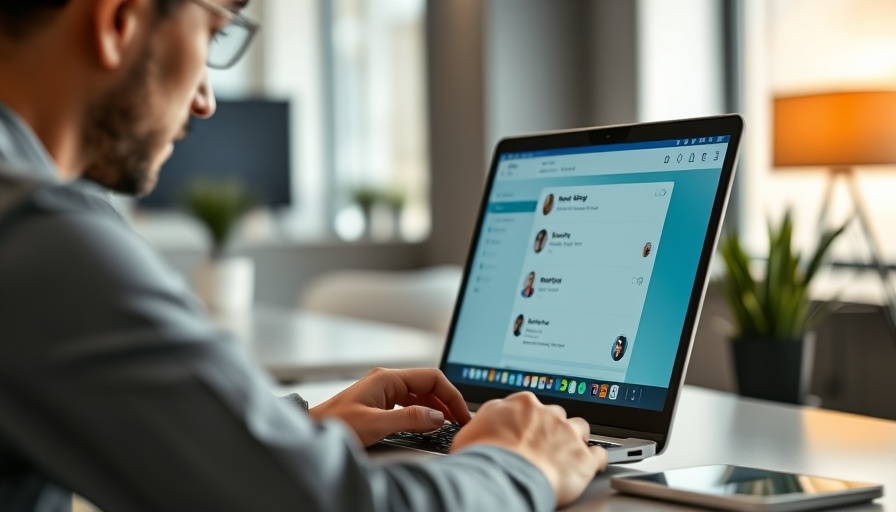 Focused person using ChatGPT on a laptop, modern technology setting