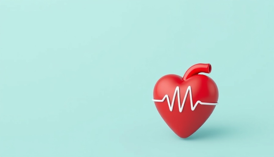 Stylized heart with ECG line representing healthcare innovation risk