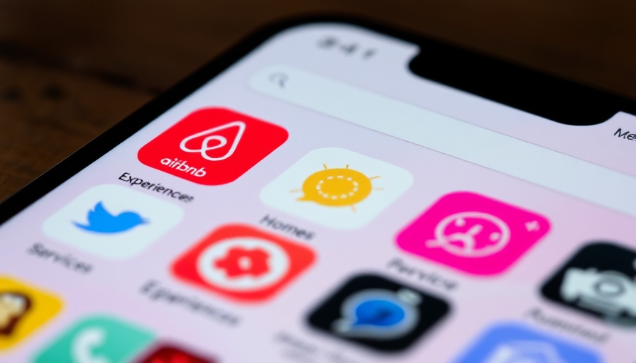 Airbnb app interface showing services and experiences features.