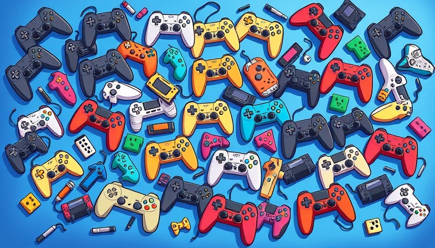 Gaming controllers illustration reaching Gen Alpha consumers