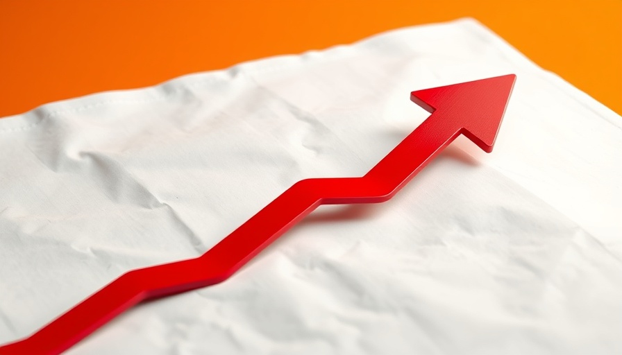 Colorful lines and arrow symbolizing cooperation in business growth.
