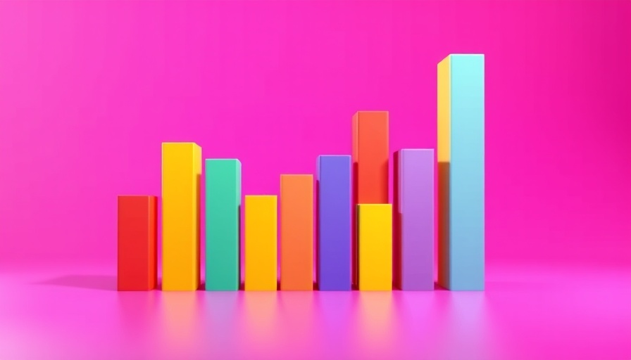 Vibrant abstract 3D bars illustrating monetizing R&D trends.