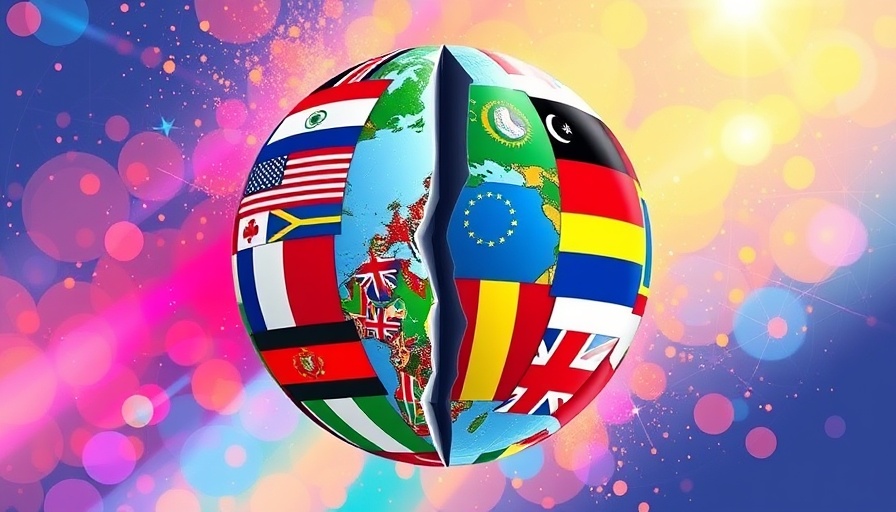 Impact of America First diplomacy on Model UN illustrated by divided globe.