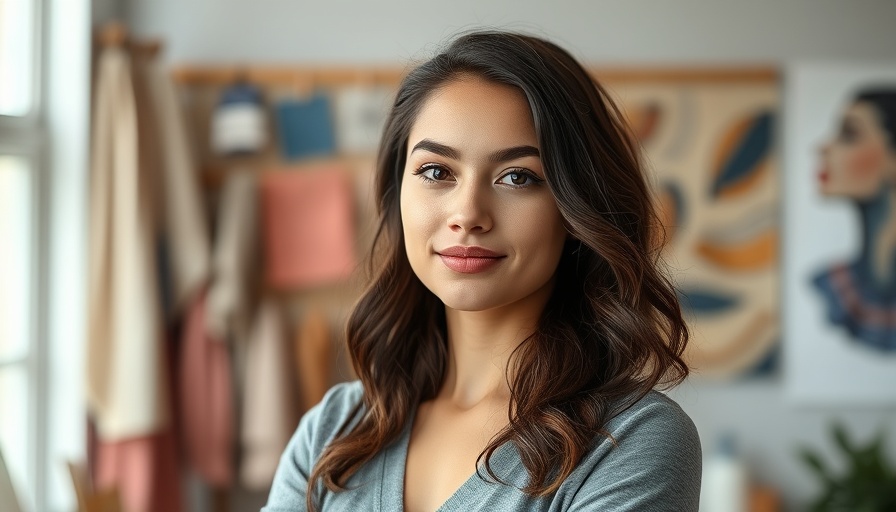 Confident young woman in studio, inspiration for selling a business.