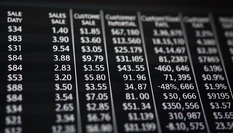 Hypothetical data table for AI data analysis.