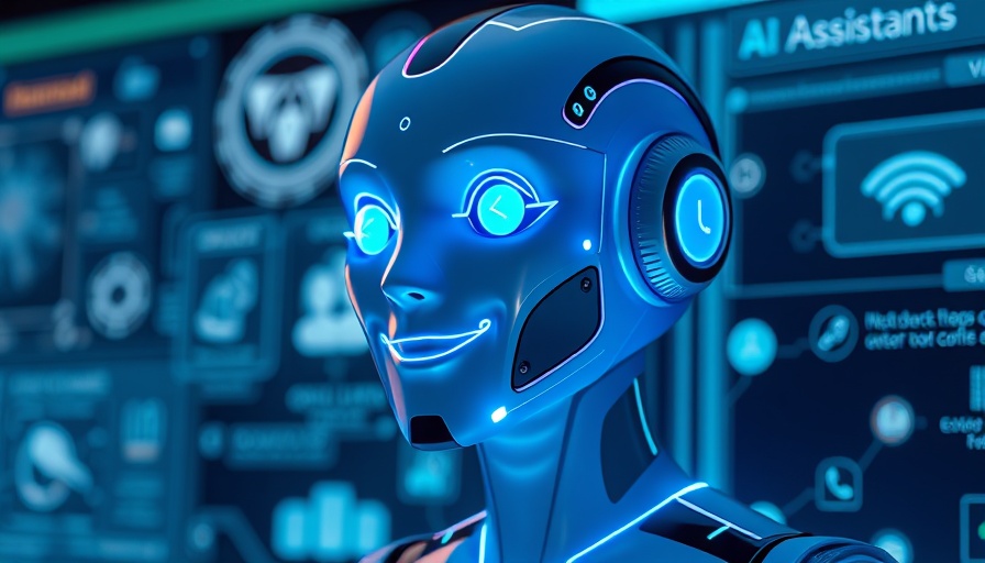 Futuristic AI Concierge hologram assisting with digital interface.