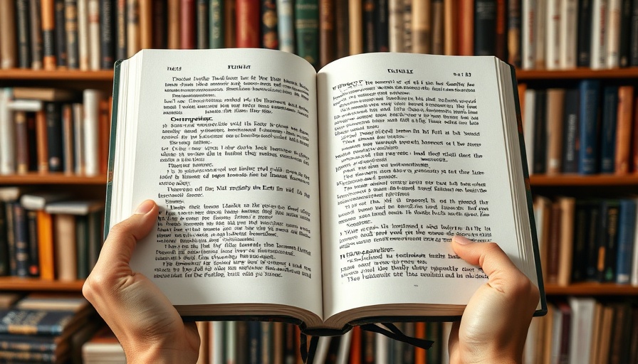 Large print book held open, improving student literacy.