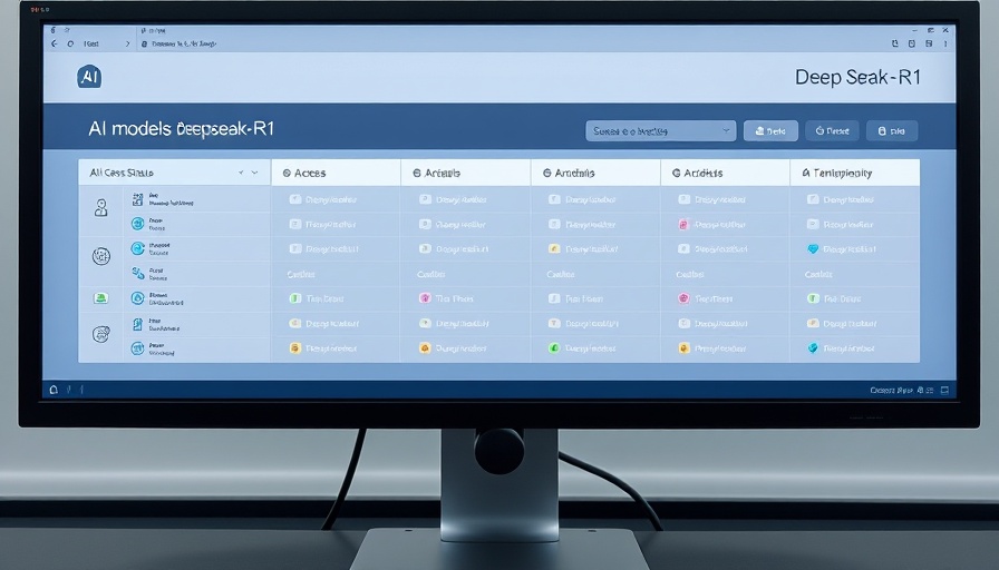 Access panel overview of DeepSeek-R1 serverless AI models.