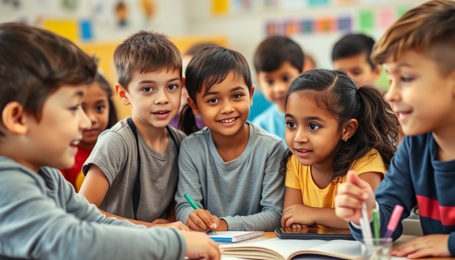 Children engaged in a classroom activity exploring social-emotional learning.